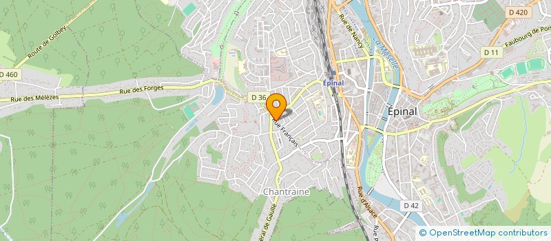 localisation de l'entreprise LABORATOIRE GUERARD  EPINAL