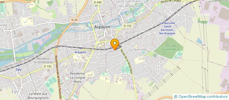 localisation de l'entreprise LABORATOIRE GUISEPPI  ARPAJON