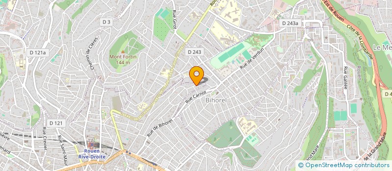 localisation de l'entreprise LABORATOIRE HELLEGOUARCH à ROUEN