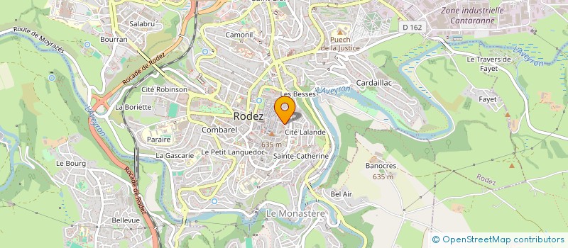 localisation de l'entreprise LABORATOIRE HOLLIS à RODEZ