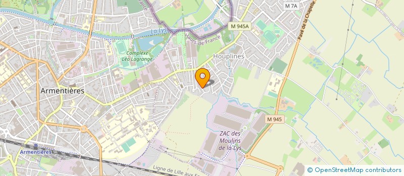 localisation de l'entreprise LABORATOIRE IKI  HOUPLINES