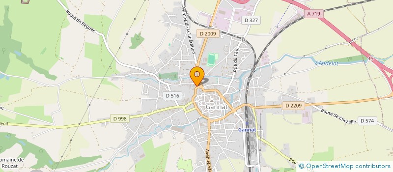 localisation de l'entreprise LABORATOIRE JL à GANNAT