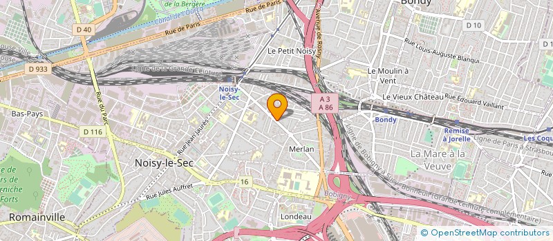 localisation de l'entreprise LABORATOIRE JLK KLEIN à NOISY-LE-SEC