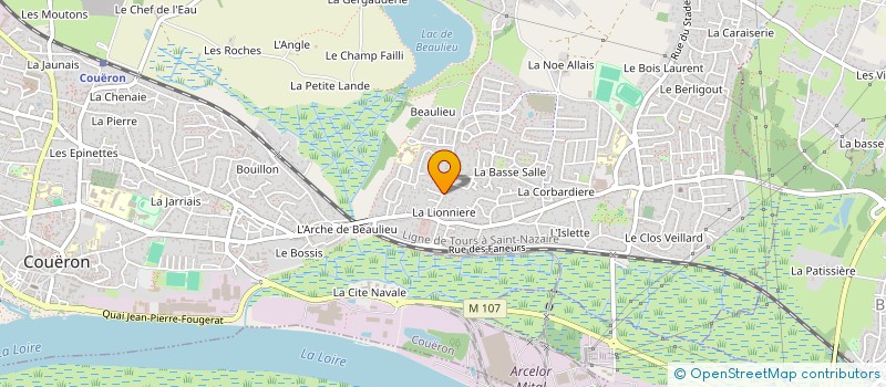 localisation de l'entreprise LABORATOIRE L&G à COUERON