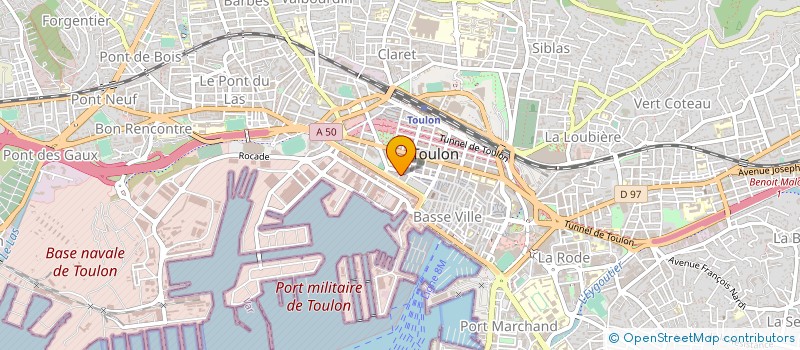 localisation de l'entreprise LABORATOIRE LA DENT D'EVE à TOULON
