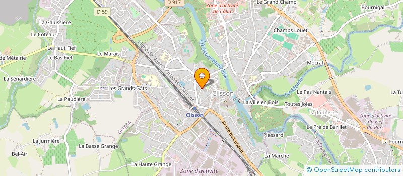localisation de l'entreprise LABORATOIRE LARCHE à CLISSON