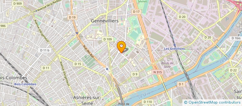localisation de l'entreprise LABORATOIRE LAURENCE DUMONT à GENNEVILLIERS