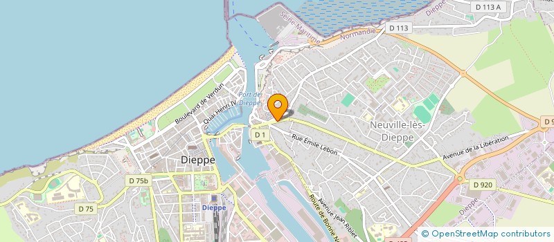 localisation de l'entreprise LABORATOIRE LEMASSON FRERES à DIEPPE