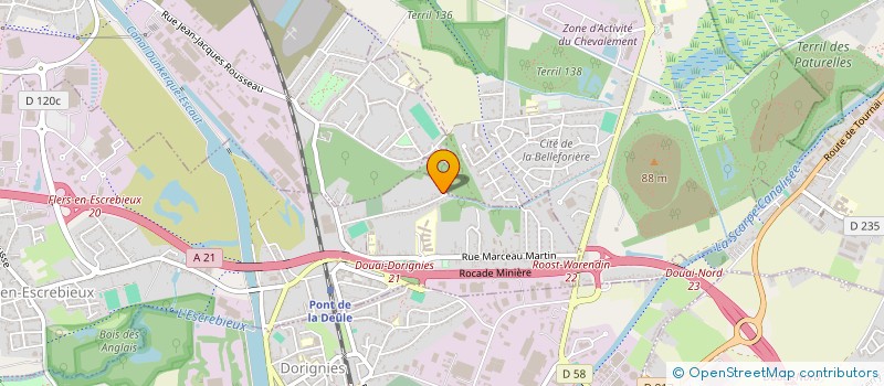 localisation de l'entreprise LABORATOIRE LENGLIN  FLERS-EN-ESCREBIEUX