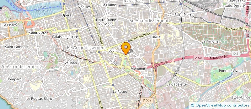 localisation de l'entreprise LABORATOIRE LJS  MARSEILLE