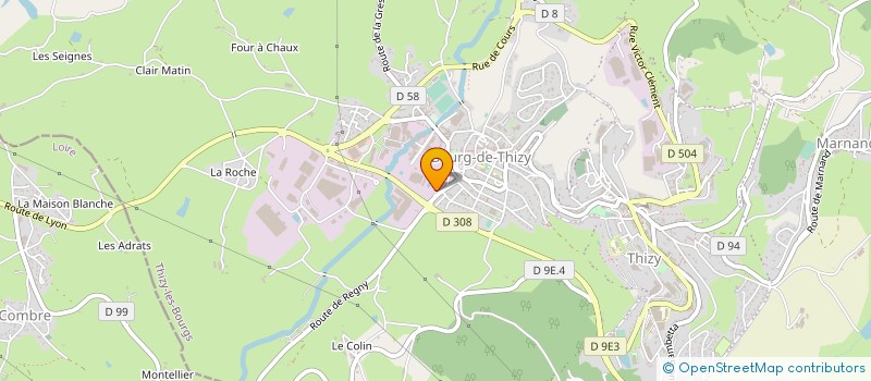 localisation de l'entreprise LABORATOIRE MAGNIN  THIZY-LES-BOURGS