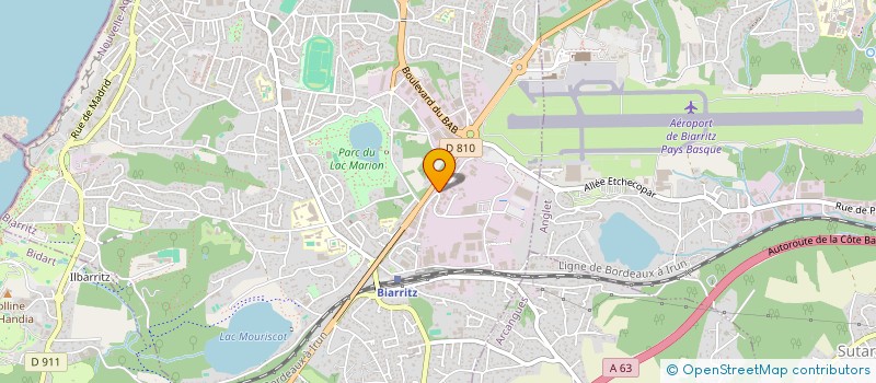 localisation de l'entreprise LABORATOIRE MAILLET à BIARRITZ