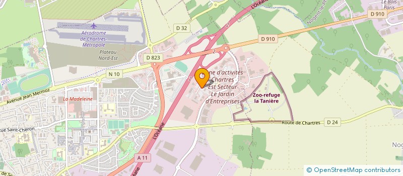 localisation de l'entreprise LABORATOIRE MARAIS 2A à CHARTRES