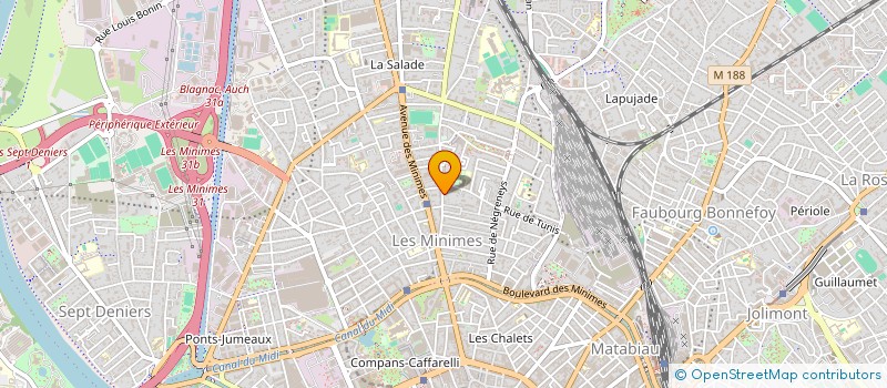 localisation de l'entreprise LABORATOIRE MARTEAUX ISAAC à TOULOUSE