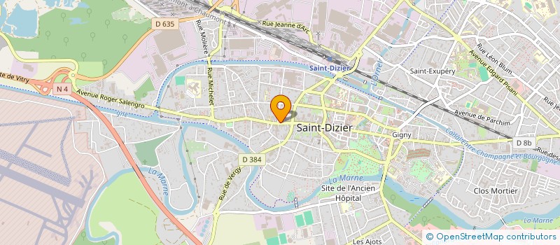 localisation de l'entreprise LABORATOIRE MATHIAS à SAINT-DIZIER