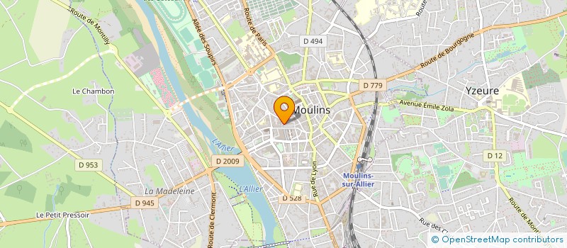 localisation de l'entreprise LABORATOIRE MAYMAT  MOULINS