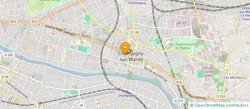 localisation de l'entreprise LABORATOIRE MICO  CHAMPIGNY-SUR-MARNE