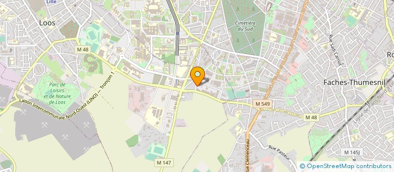 localisation de l'entreprise LABORATOIRE MIDAC à LOOS