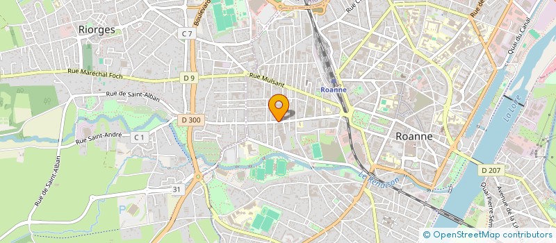 localisation de l'entreprise LABORATOIRE MILLENIUM  ROANNE