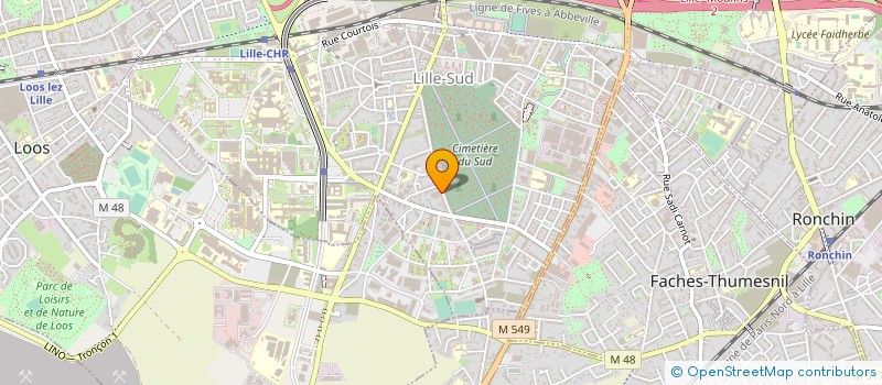 localisation de l'entreprise LABORATOIRE MOC à LILLE