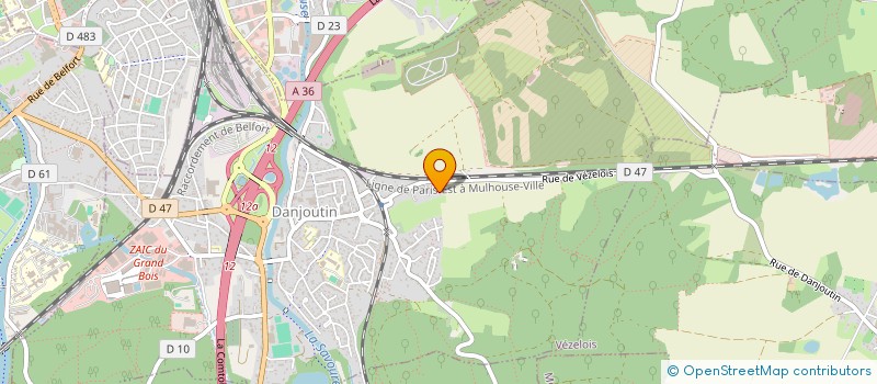 localisation de l'entreprise LABORATOIRE MODERNE FRESSE SARL à DANJOUTIN