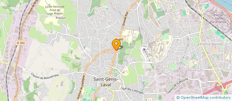 localisation de l'entreprise LABORATOIRE MOULIN  SAINT-GENIS-LAVAL