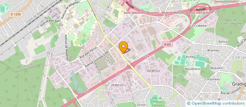 localisation de l'entreprise LABORATOIRE MSMAP à PESSAC