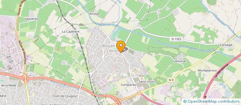 localisation de l'entreprise LABORATOIRE NATHALIE REYNAUD  BOUJAN-SUR-LIBRON