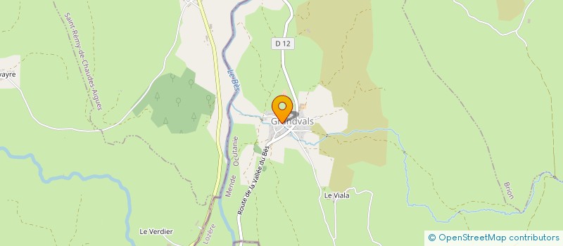 localisation de l'entreprise LABORATOIRE NATURE AZ à RECOULES D'AUBRAC