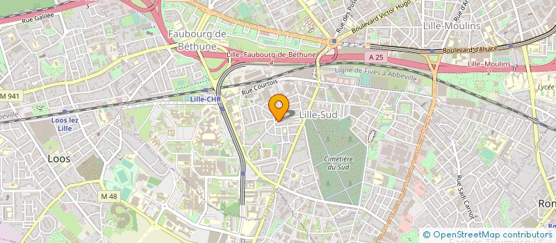 localisation de l'entreprise LABORATOIRE NORD SERVICES à LILLE