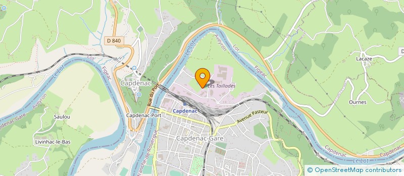 localisation de l'entreprise LABORATOIRE NUTERGIA à CAPDENAC-GARE