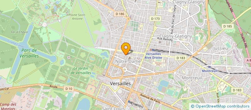 localisation de l'entreprise LABORATOIRE NUTRIBIOL à VERSAILLES