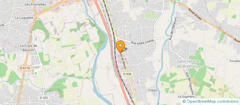 localisation de l'entreprise LABORATOIRE NYVALIS  SAINT-HILAIRE-DE-BRETHMAS