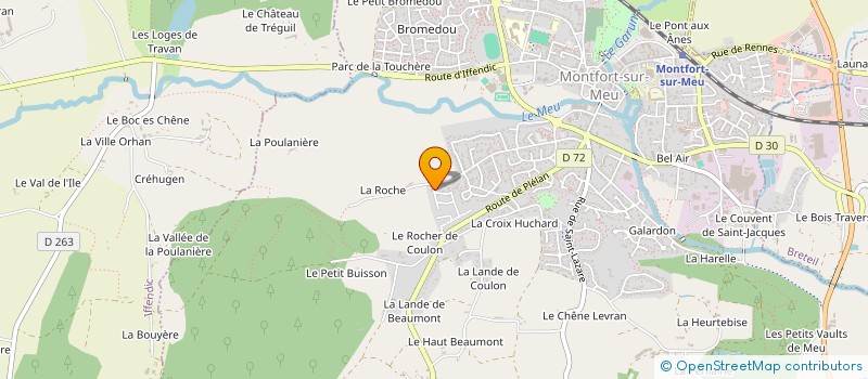 localisation de l'entreprise LABORATOIRE ODF DEFFAINS  MONTFORT-SUR-MEU