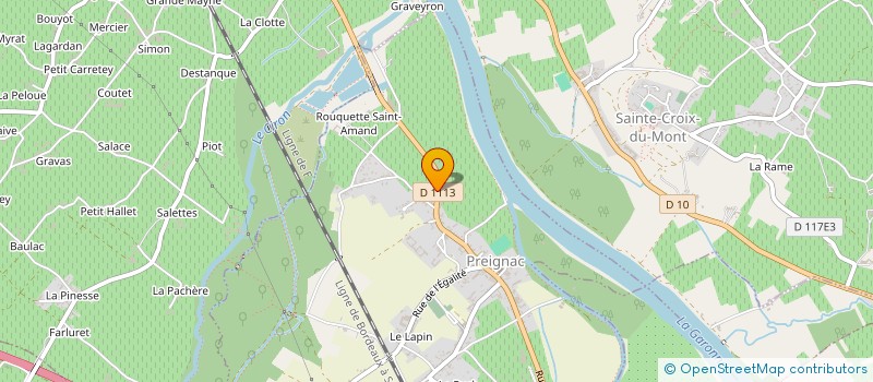 localisation de l'entreprise LABORATOIRE OENO-CONSEIL à PREIGNAC