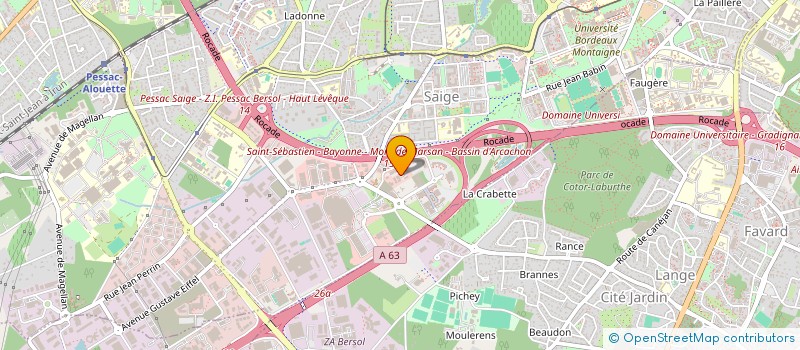 localisation de l'entreprise LABORATOIRE OPERA à PESSAC