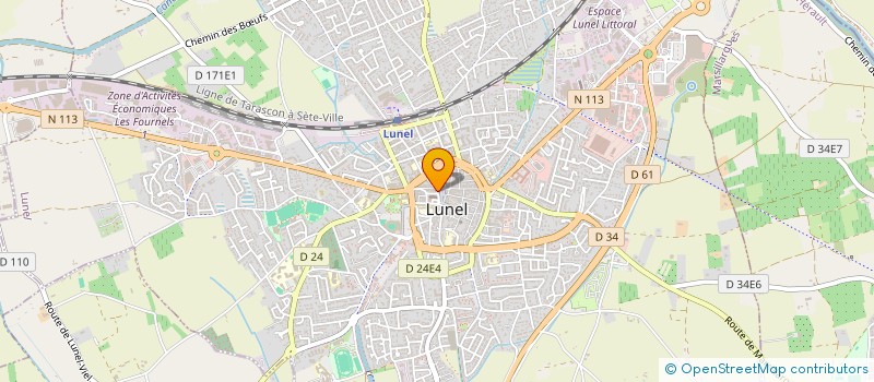 localisation de l'entreprise LABORATOIRE OPTAMIL  LUNEL