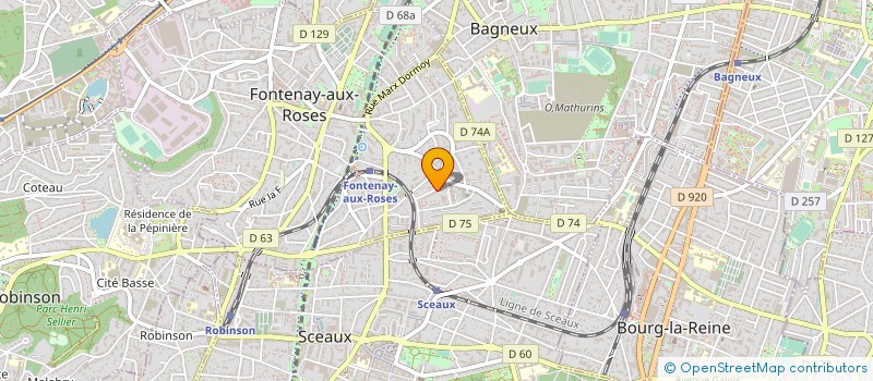 localisation de l'entreprise LABORATOIRE  ORTHOSUD à FONTENAY-AUX-ROSES