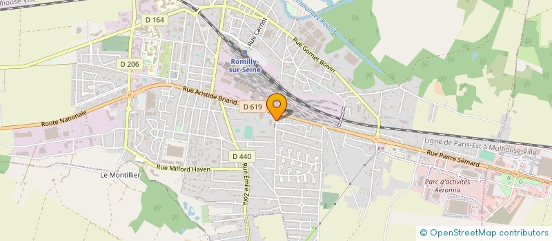 localisation de l'entreprise LABORATOIRE ORVIZ  ROMILLY-SUR-SEINE