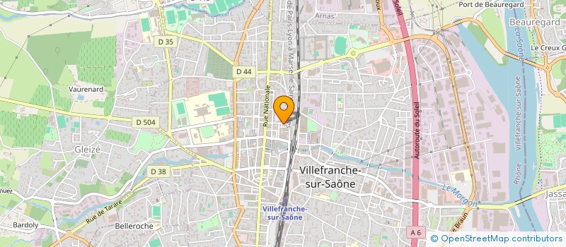 localisation de l'entreprise LABORATOIRE OSMOTEC à VILLEFRANCHE-SUR-SAONE