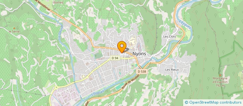 localisation de l'entreprise LABORATOIRE OWB  NYONS