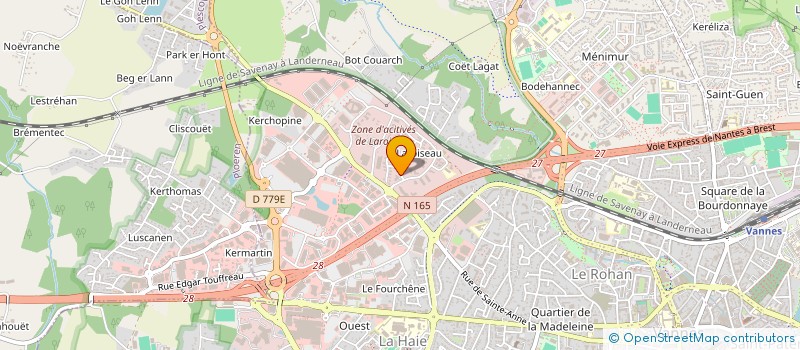 localisation de l'entreprise LABORATOIRE PHYTOCELTIQUE à VANNES
