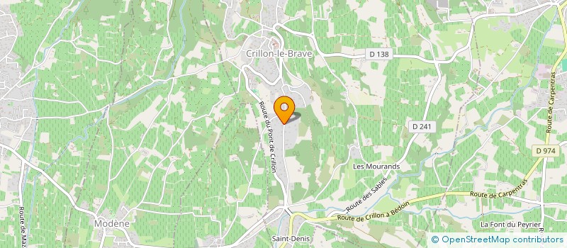 localisation de l'entreprise LABORATOIRE PHYTOSENTIEL à CRILLON-LE-BRAVE