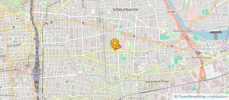localisation de l'entreprise LABORATOIRE PROCALIS à VILLEURBANNE