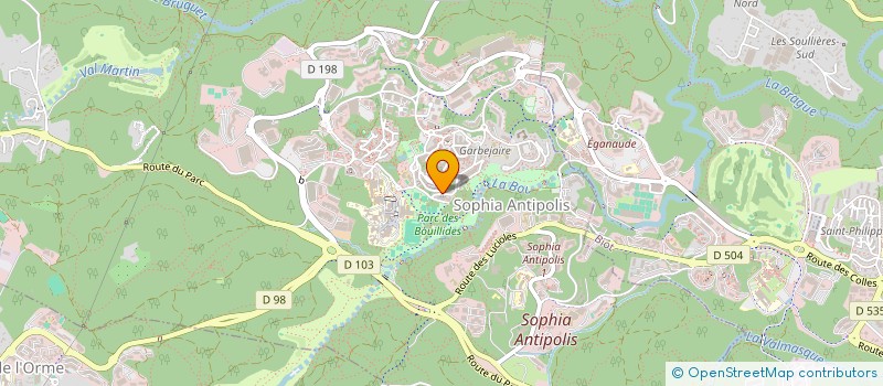 localisation de l'entreprise LABORATOIRE PROTHESE DENTAIRE à VALBONNE