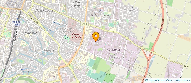 localisation de l'entreprise LABORATOIRE PROVAL BIONAT à VALENCE