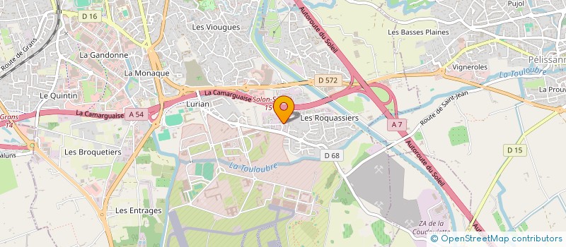 localisation de l'entreprise LABORATOIRE RE'FLACON  SALON-DE-PROVENCE