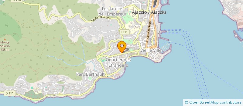 localisation de l'entreprise LABORATOIRE REGIONAL D'ARCHEOLOGIE à AJACCIO