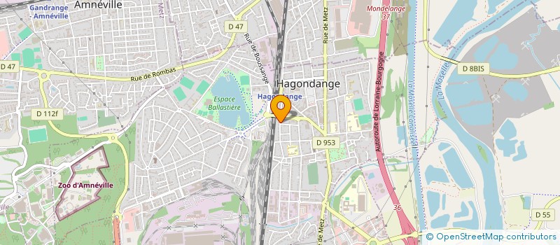 localisation de l'entreprise LABORATOIRE RIHM SARL  HAGONDANGE