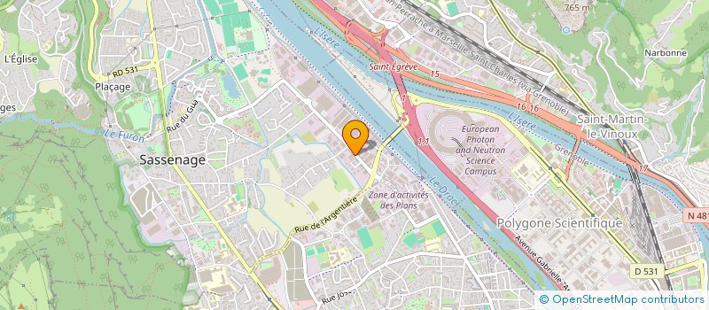 localisation de l'entreprise LABORATOIRE RISTORI à SASSENAGE